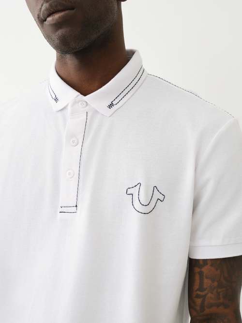 BIG T EMBROIDERED POLO SHIRT
