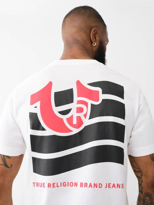 white red true religion shirt