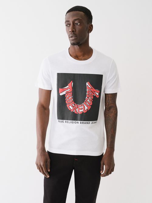 white red true religion shirt