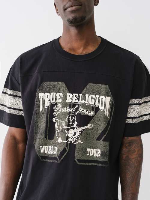 black and grey true religion shirt