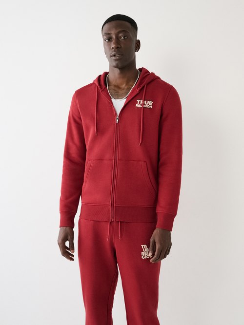 Black and red true religion shop sweat suit