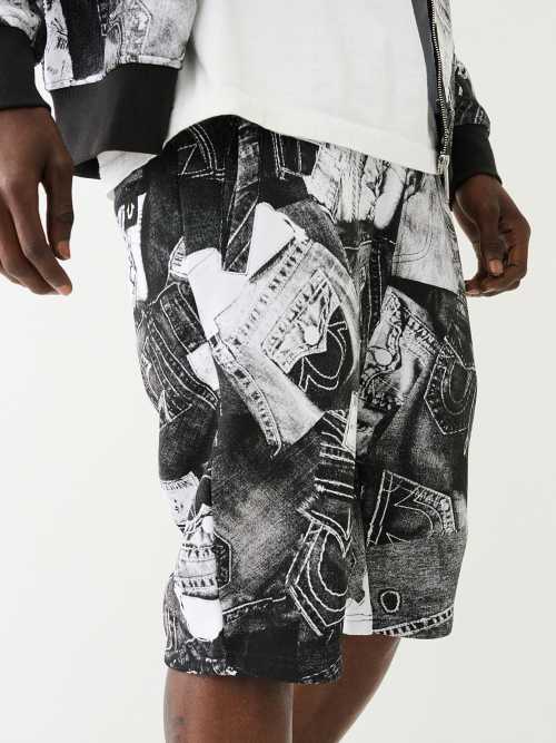  TR JEAN GRAPHIC FLEECE SWEAT SHORT