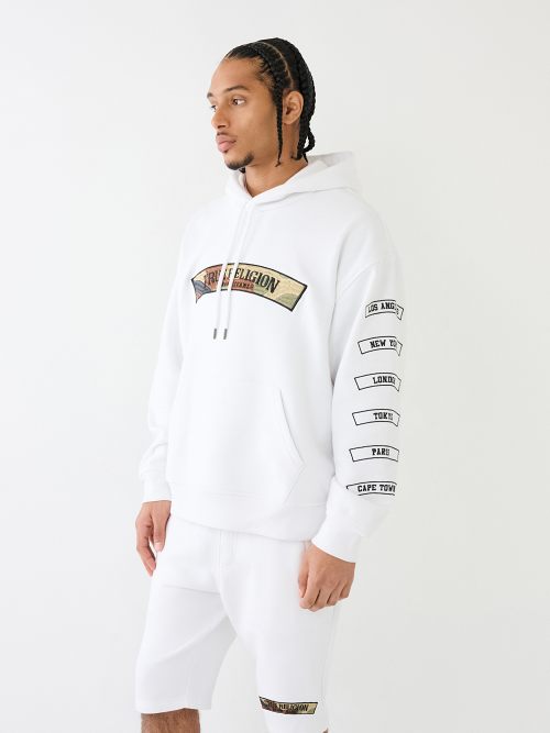 EMBROIDERED TRUE RELIGION PATCH HOODIE