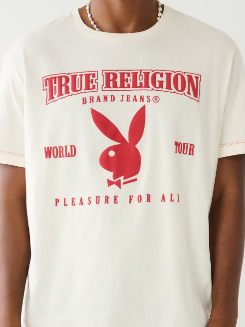 PLAYBOY X TRUE RELIGION SRS RELAXED TEE 