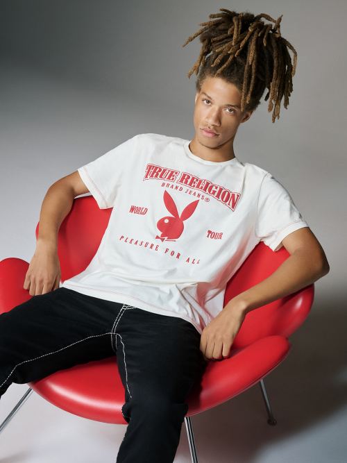 PLAYBOY X TRUE RELIGION SRS RELAXED TEE 