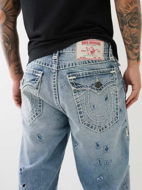 BOBBY DISTRESSED SUPER T BAGGY JEAN