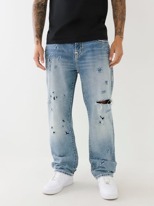 BOBBY DISTRESSED SUPER T BAGGY JEAN