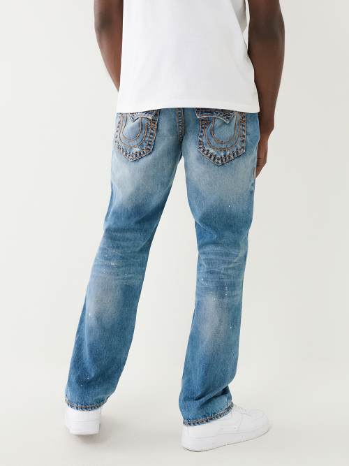 True Religion Men's Ricky Straight Leg Jean with Back Flap Pockets