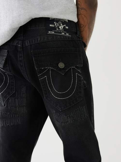 Shop True Religion Men Faded Regular Fit Jeans