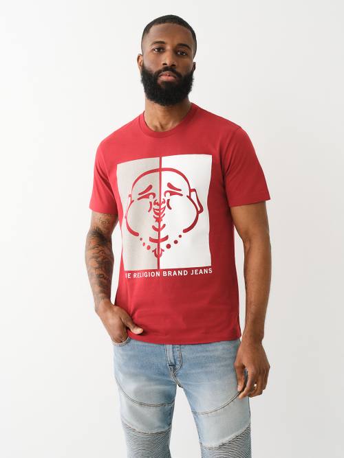 CAMISETA CON LA CARA DE BUDDHA DIVIDIDA