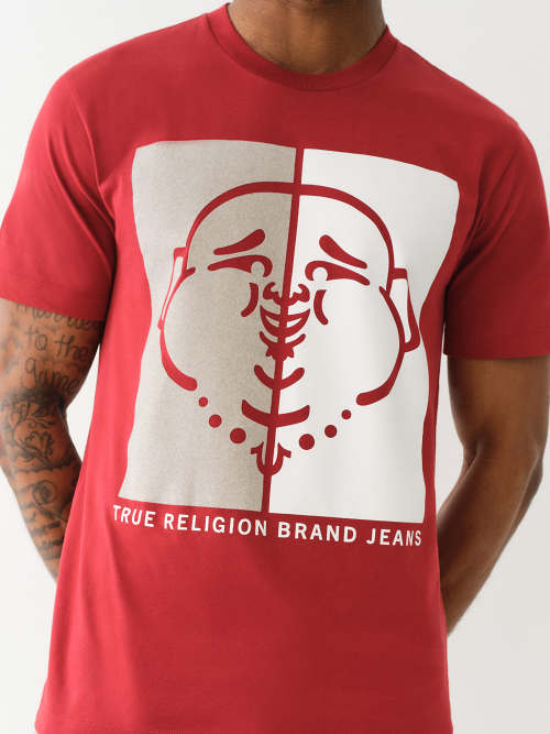 CAMISETA CON LA CARA DE BUDDHA DIVIDIDA
