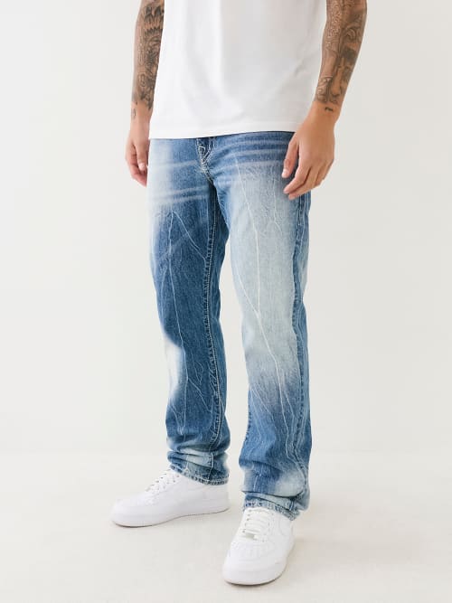 True Religion Men's Billy Double Raised Super T Flap Boot Cut Jean,  Clearwater, 38 : : Clothing, Shoes & Accessories