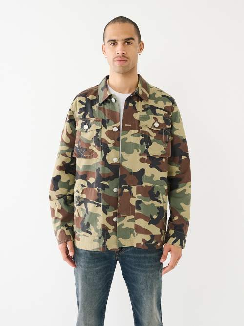 True religion camo store coat