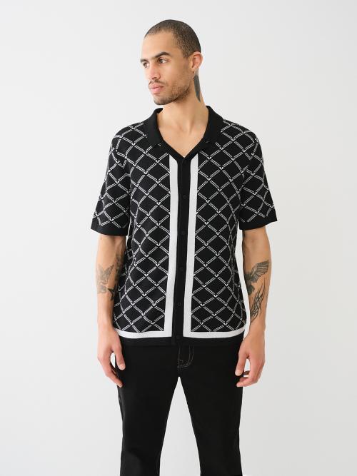 HS DIAMOND SWEATER KNIT SHIRT