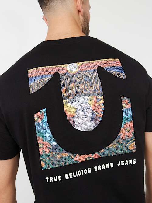 BUDDHA CROSS STITCH TEE