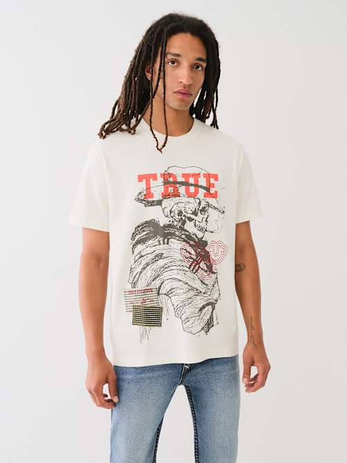 SKULL YELLOWSTONE SASHIKO TEE