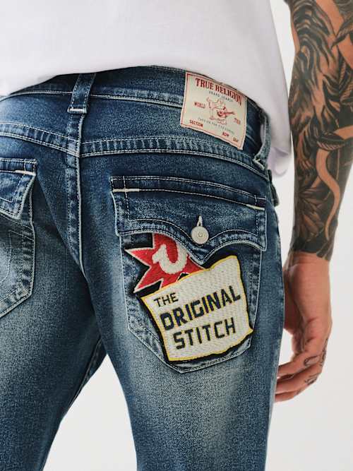 ДЖИНСОВАЯ ТКАНЬ С ОРИГИНАЛЬНЫМ СТЕЖКОМ RICKY