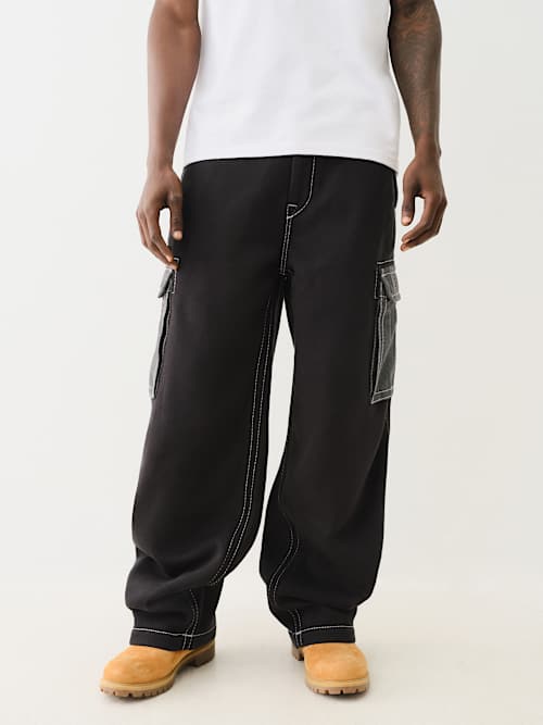 HEAVY WEIGHT FLEECE BIG T BAGGY CARGO PANT