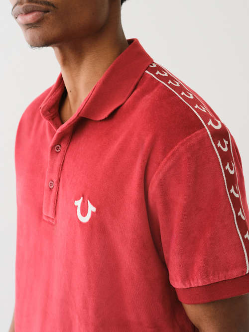HORSESHOE VELOUR POLO SHIRT