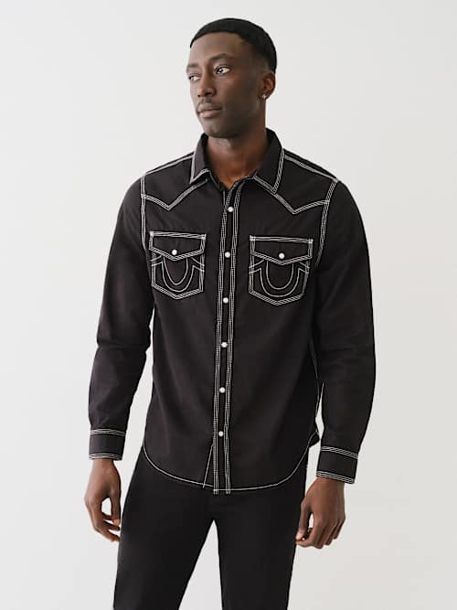 ROCKY TRIPLE NEEDLE WESTERN SHIRT