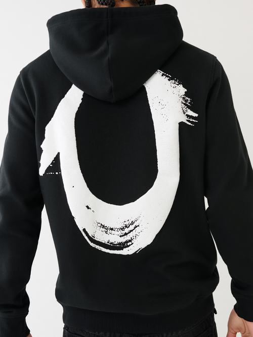 PAINTED HORSESHOE PUFF PRINT HOODIE