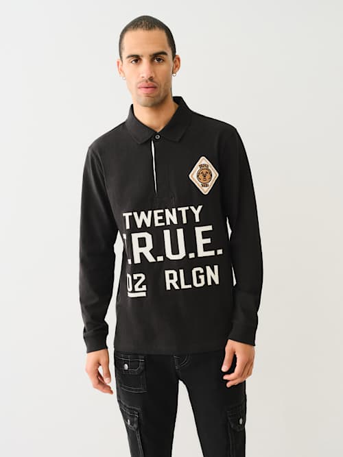LONG SLEEVE LOGO POLO SHIRT