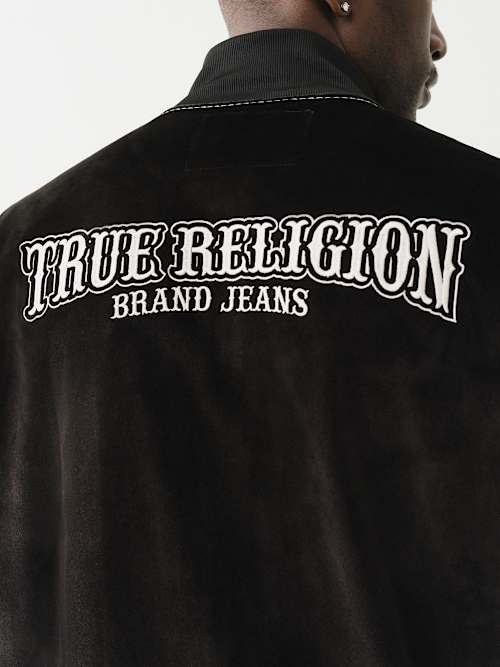 VELOUR BIG T ZIP JACKET