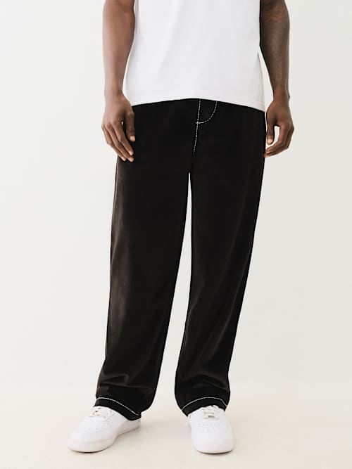 PANTALONES RECTOS DE TERCIOPELO POR URDIMBRE BIG T
