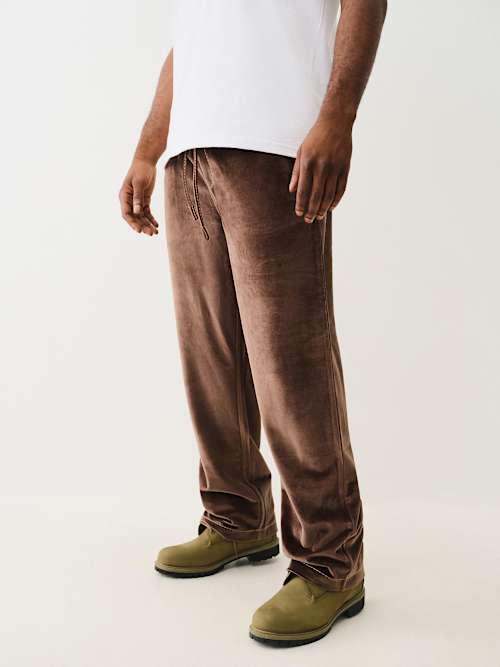 VELOUR BIG T STRAIGHT PANT