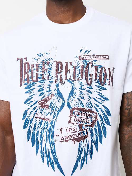 STUDDED TRUE WING TEE