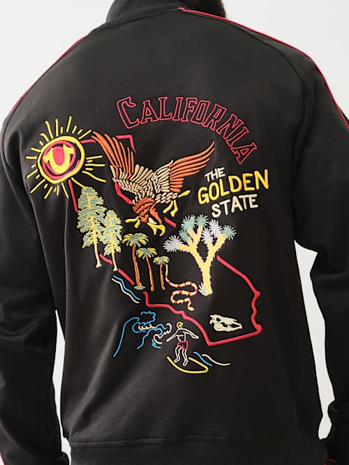 EMBROIDERED GOLDEN STATE TRACK JACKET