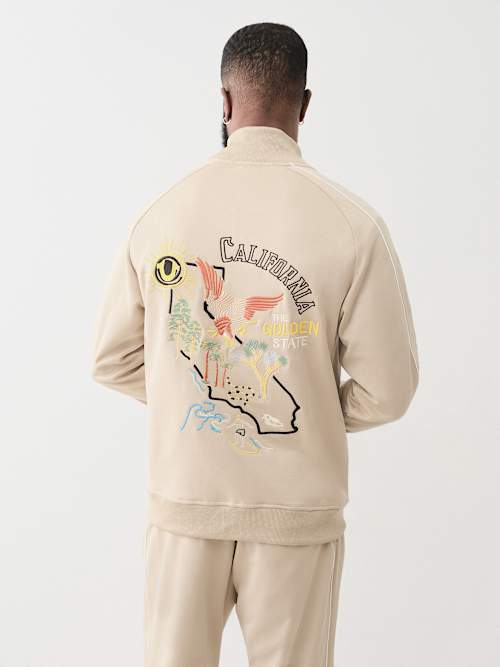EMBROIDERED GOLDEN STATE TRACK JACKET
