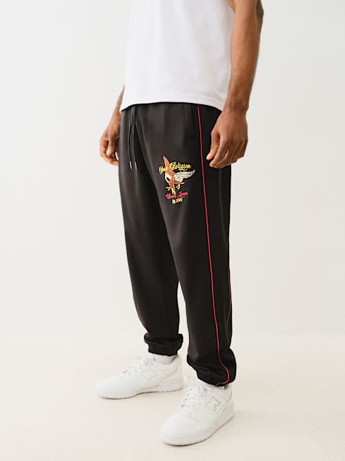 EMBROIDERED EAGLE TRACK JOGGER