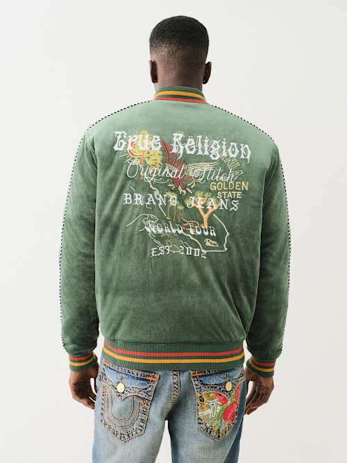 WESTERN VELVET BOMBER JACKET