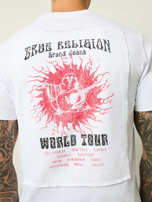 ФУТБОЛКА С АППЛИКАЦИЕЙ ЛОГОТИПА BLAZING WORLD TOUR
