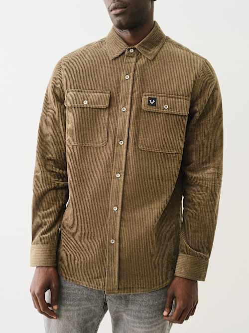 CORDUROY LONG SLEEVE WORKWEAR SHIRT