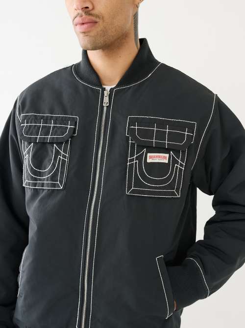 BIG T ZIP BOMBER JACKET