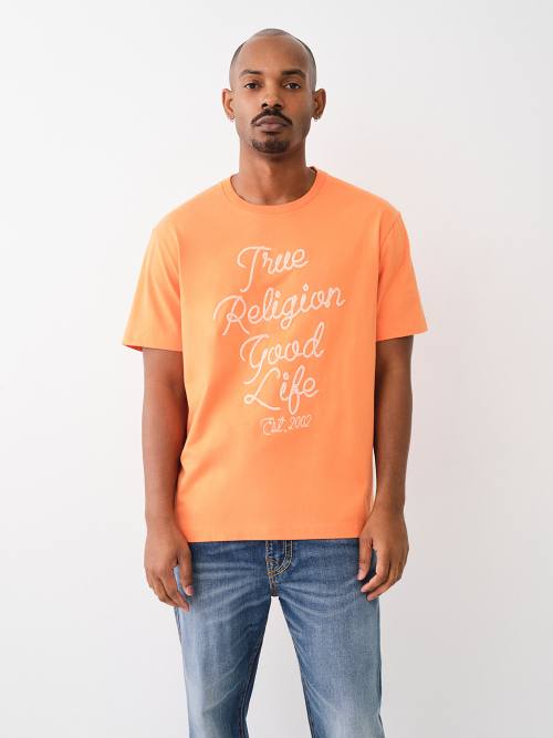 EMBROIDERED ROPE LOGO TEE