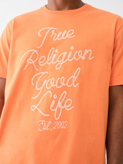 EMBROIDERED ROPE LOGO TEE