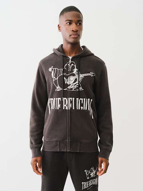 VINTAGE BUDDHA ZIP HOODIE