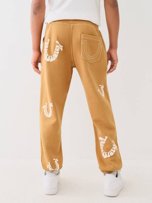 BIG T WARPED PUFF PRINT LOGO JOGGER
