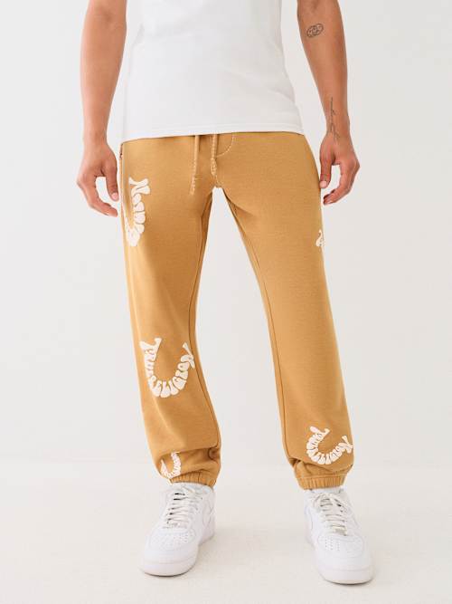 BIG T WARPED PUFF PRINT LOGO JOGGER