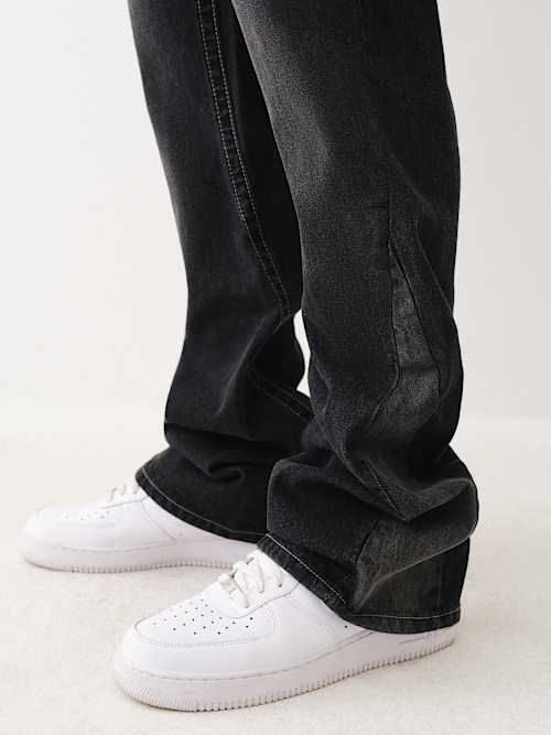 ТОНКАЯ РАСКЛЕШЕННАЯ ДЖИНСОВАЯ КУРТКА С ОДНОЙ ИГЛОЙ