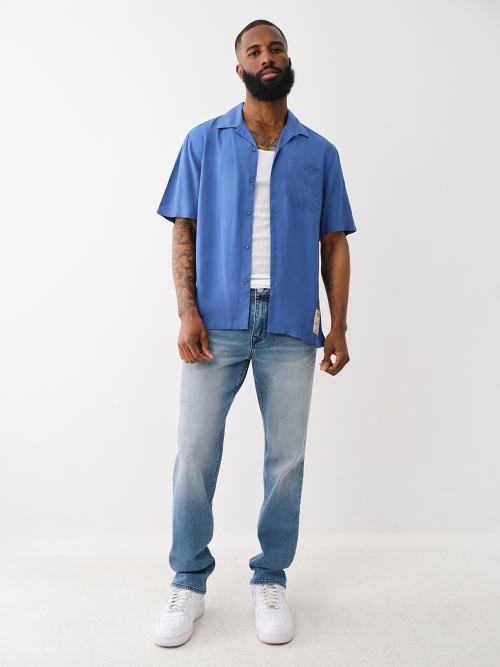 CAMP COLLAR SHORT SLEEVE SHIRT