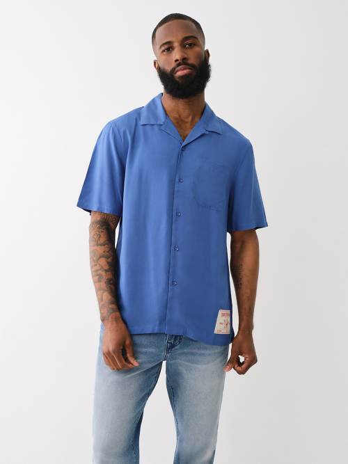 CAMP COLLAR SHORT SLEEVE SHIRT