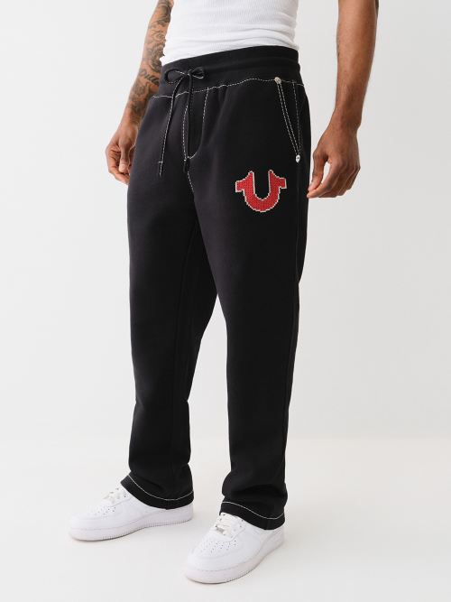 BIG T CROSS STITCH SWEAT PANT