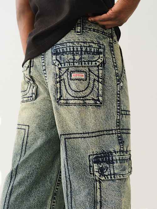 DENIM BIG T CARGO PANT