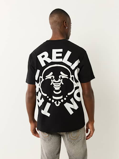 PUFF PRINT BUDDHA FACE TEE