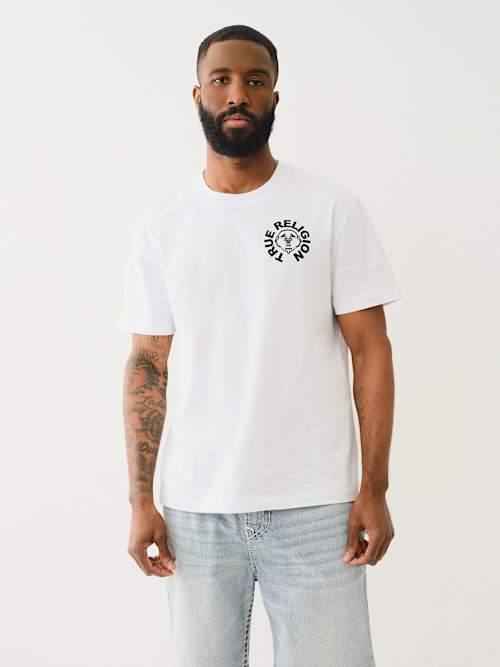 PUFF PRINT BUDDHA FACE TEE