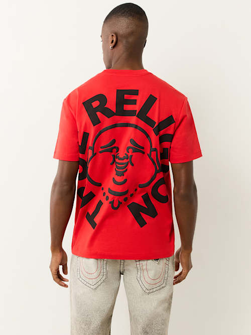 PUFF PRINT BUDDHA FACE TEE